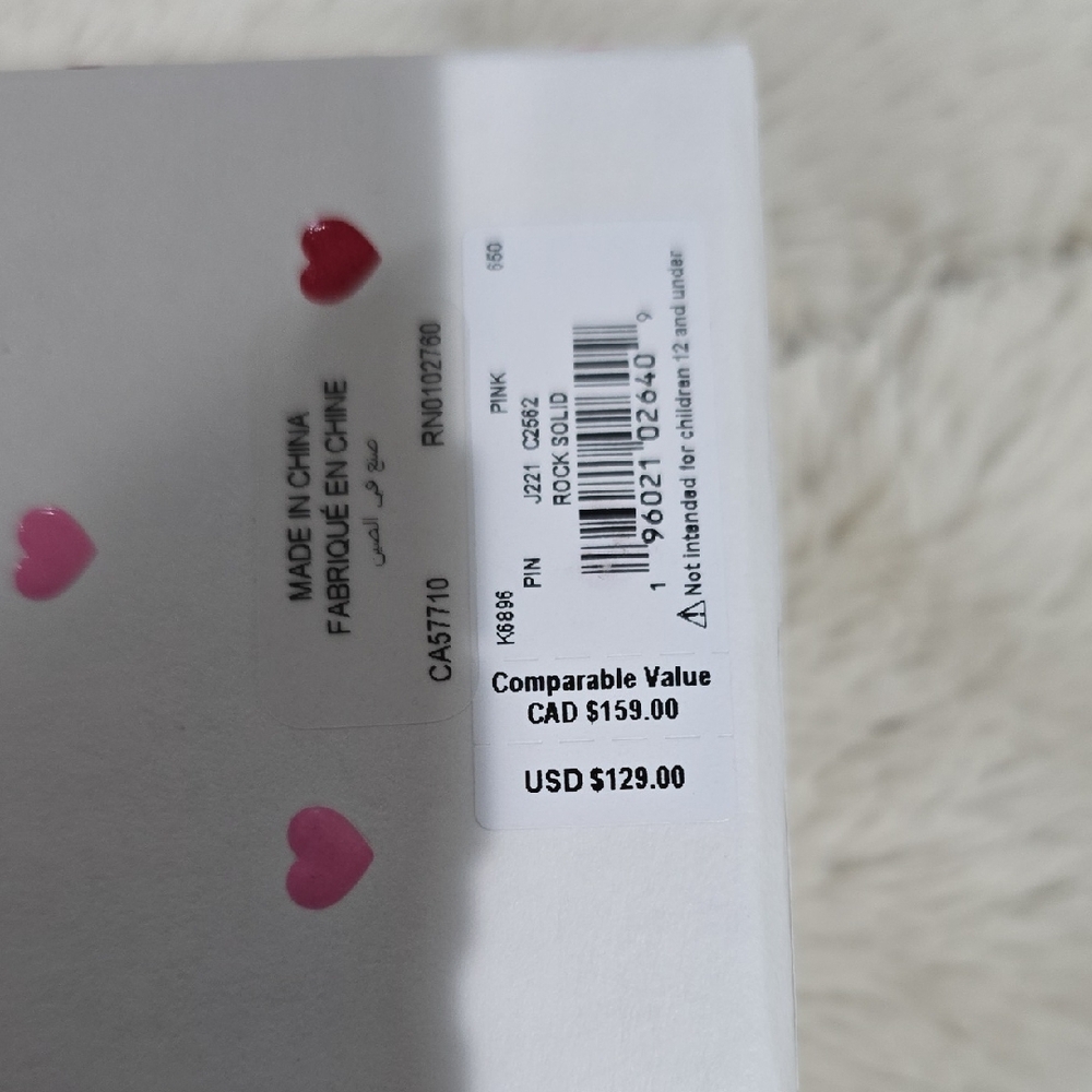 Kate Spade Gold and Pink Heart Earrings - Picture 3 of 3